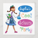 Search for girl science party invitations Scientist