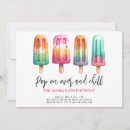 Search for kids ice cream party invitations Popsicle