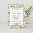 Search for green leaves bridal shower invitations Gold