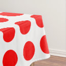 Search for white polka dots tablecloths Red and white