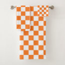 Search for orange and white bath towels Abstract