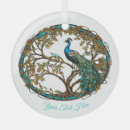 Search for stained glass art christmas tree decorations Bird