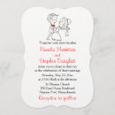 Search for bride and groom cartoon wedding invitations Heart