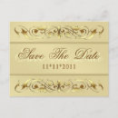 Search for scroll wedding postcards Gold