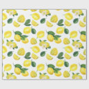 Search for yellow lemon wrapping paper Watercolor