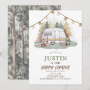 Search for happy camper birthday invitations Camping