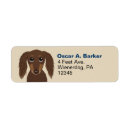 Search for dachshunds return address labels Dog
