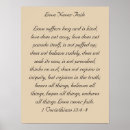 Search for 1 corinthians 13 verse posters Love never fails