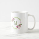 Search for monogram wreath mugs Floral