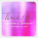 Search for purple thank you wedding stickers Elegant