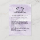 Search for after care business cards Lash bar