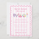 Search for pool baby shower invitations Cute