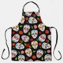 Search for mexican sugar skull aprons Flower