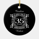 Search for 35th wedding anniversary christmas tree decorations Married