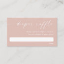 Search for diaper raffle enclosure cards Blush pink