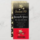 Search for red carpet sweet 16 invitations Glitter