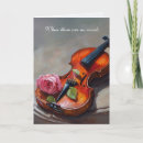 Search for violin flower cards Pink