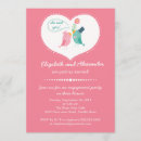 Search for love birds engagement party invitations Heart