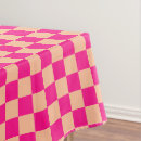 Search for pink checkered tablecloths Pattern