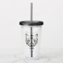Search for black cat tumblers Black and white