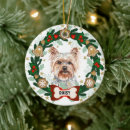 Search for yorkshire terrier christmas tree decorations Animal