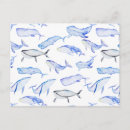 Search for whale pattern postcards Ocean