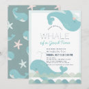Search for whale baby shower invitations Waves