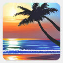 Search for sunset silhouette stickers Tropical