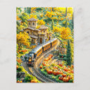 Search for model trains cards For him