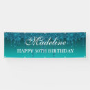 Search for teal birthday banners Glitter