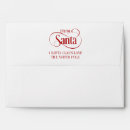 Search for santa claus envelopes Red and white