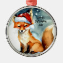 Search for fox cub christmas tree decorations Snow