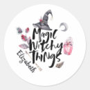 Search for witchy stickers Trick or treat