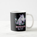 Search for fishing girl mugs Horse silhouette