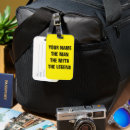 Search for cool luggage tags Typography