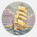 Search for vintage sailing ship stickers Sea