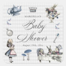 Search for alice in wonderland baby shower stickers Rabbit