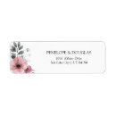 Search for pink and grey return address labels Simple