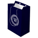 Search for navy blue gift bags Monogrammed