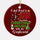 Search for greyhound christmas tree decorations Santa