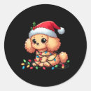 Search for funny poodle stickers Sequin christmas tree santa