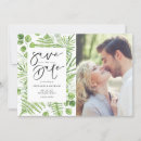 Search for fern wedding save the dates Watercolor