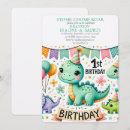 Search for dinosaur 1st birthday invitations Party like a dinosaur