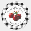 Search for red and white checked stickers Birthday party