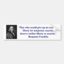 Search for franklin bumper stickers Benjamin franklin quotes