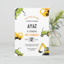Search for truck birthday invitations Second boy