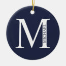 Search for navy blue christmas tree decorations Initial