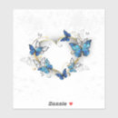 Search for love butterflies stickers Blue