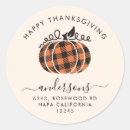 Search for thanksgiving address stickers Orange