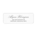 Search for grey return address labels Elegant